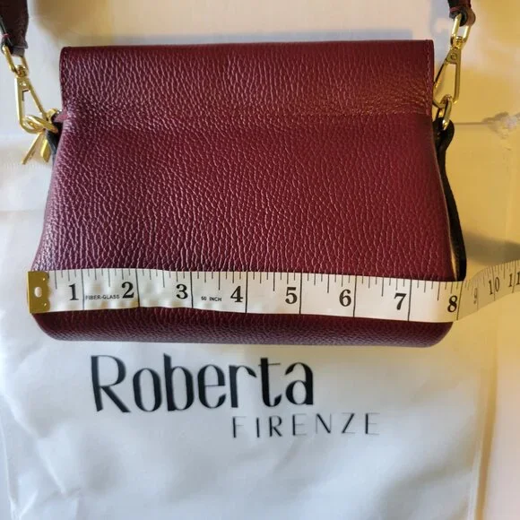 NWT [Roberta Firenze] Handmade in Italy Leather Vale Bag - Picture 13 of 15